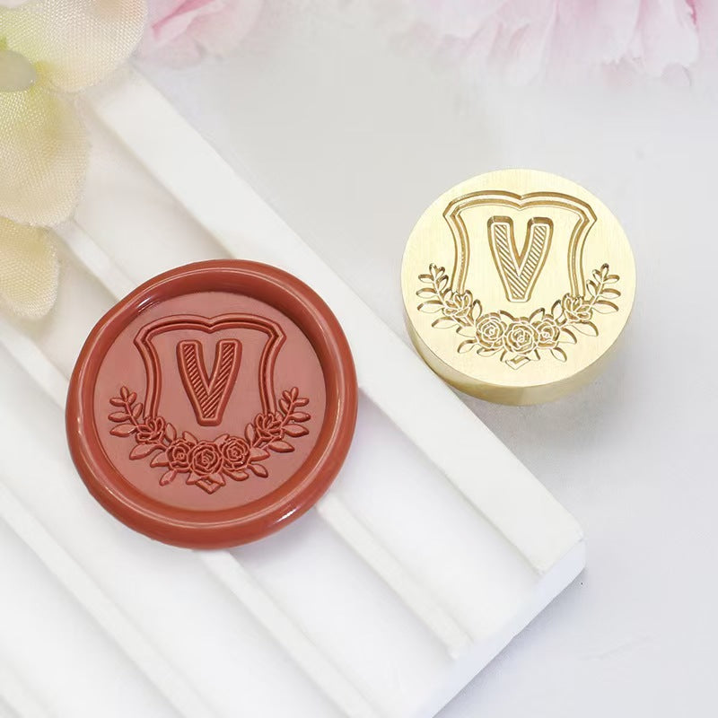 Wax seals copper head seal (26 letters) Diameter: 20mm