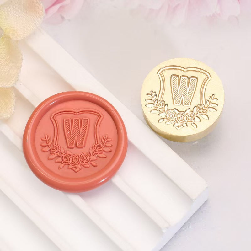 Wax seals copper head seal (26 letters) Diameter: 20mm