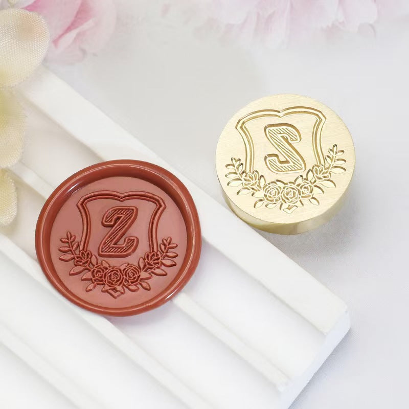 Wax seals copper head seal (26 letters) Diameter: 20mm