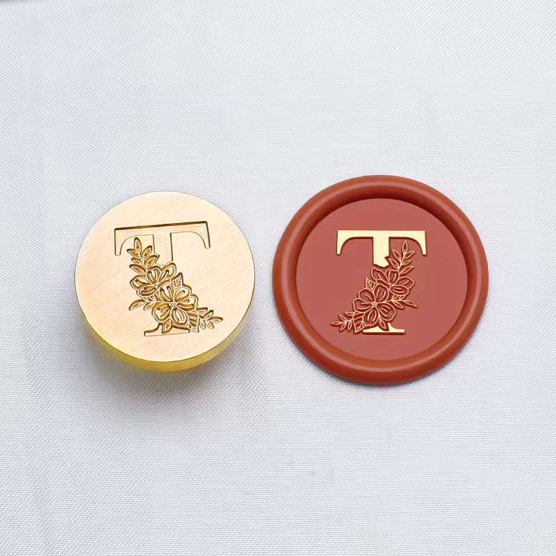 Wax seals copper head seal (26 letters) Diameter: 25mm