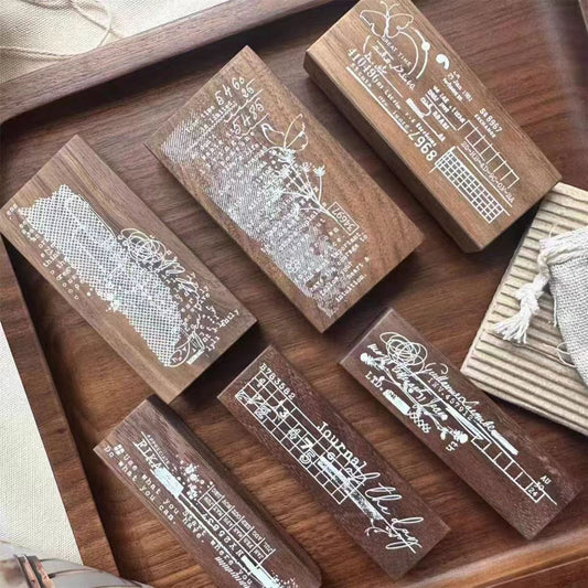 Journal Wooden Stamp