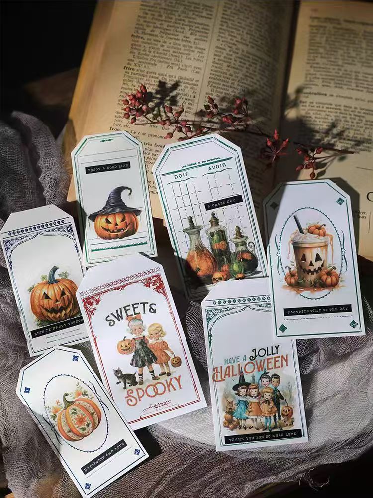 Autumn Halloween stickers (50 pcs)