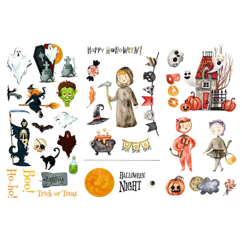 Autumn Halloween stickers