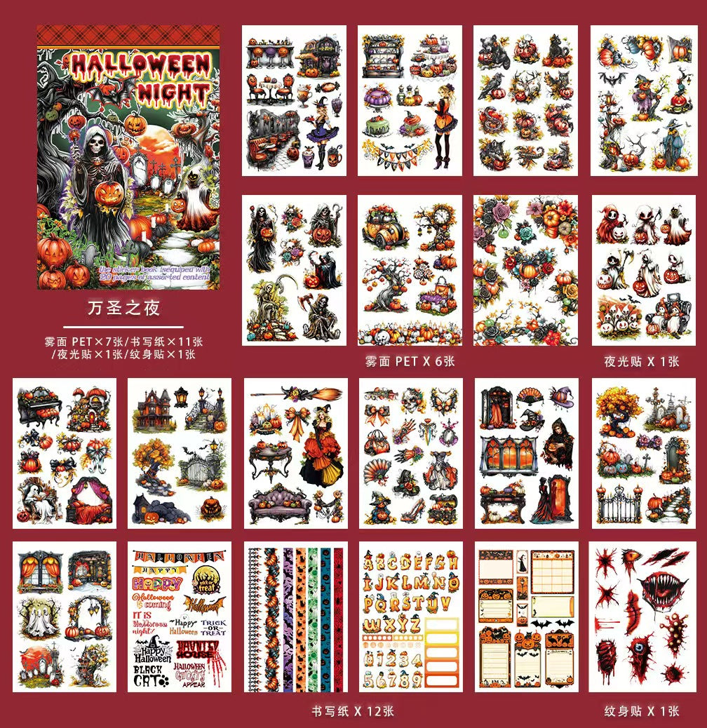 Autumn Halloween sticker book