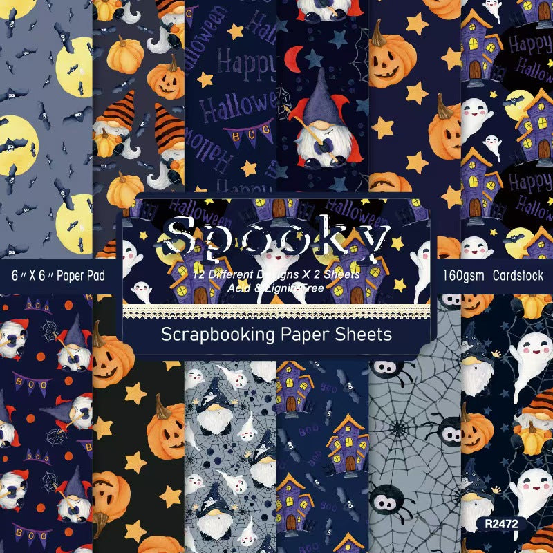 Autumn Halloween Dark Mystique journal supplies (paper packs)