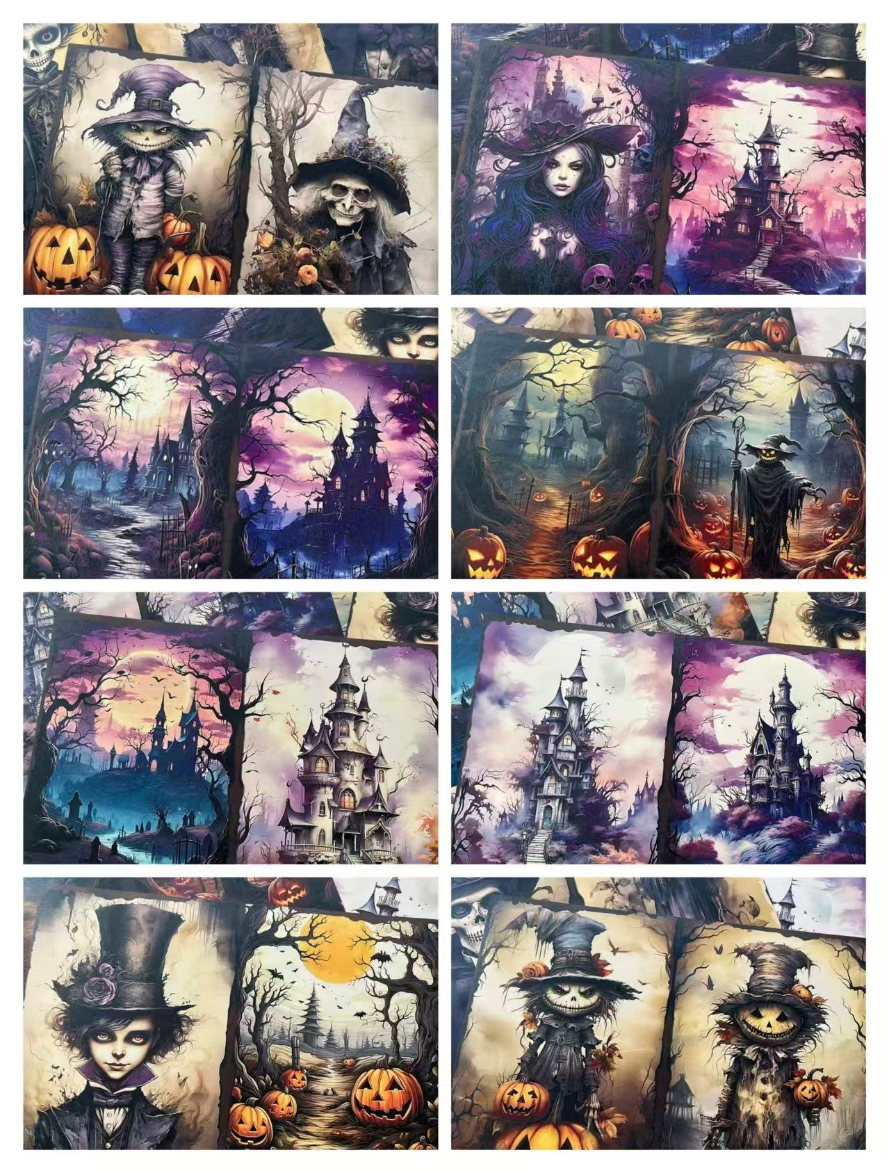 Autumn Halloween Dark Mystique journal supplies (paper packs)