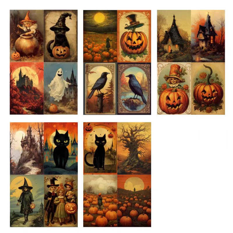 Autumn Halloween Dark Mystique journal supplies (paper packs)