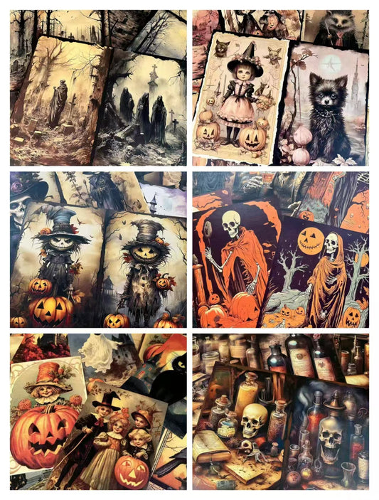 Autumn Halloween Dark Mystique journal supplies (paper packs)