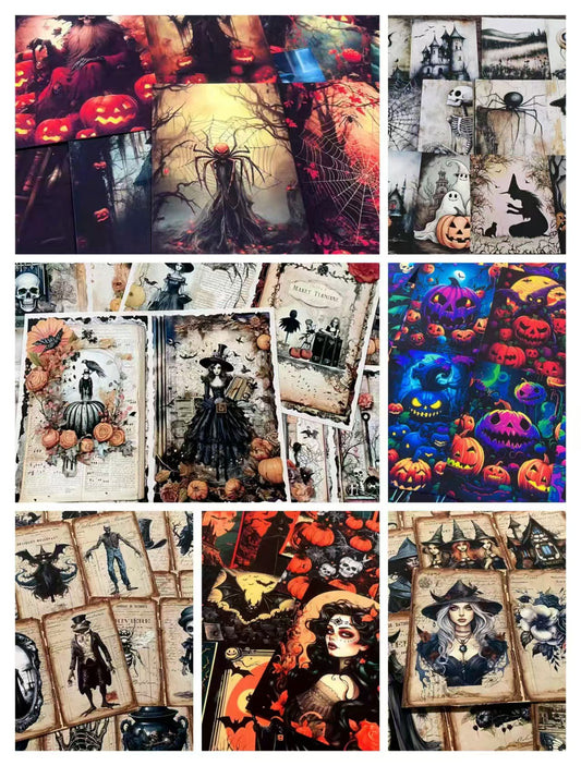 Autumn Halloween Dark Mystique journal supplies (paper packs)