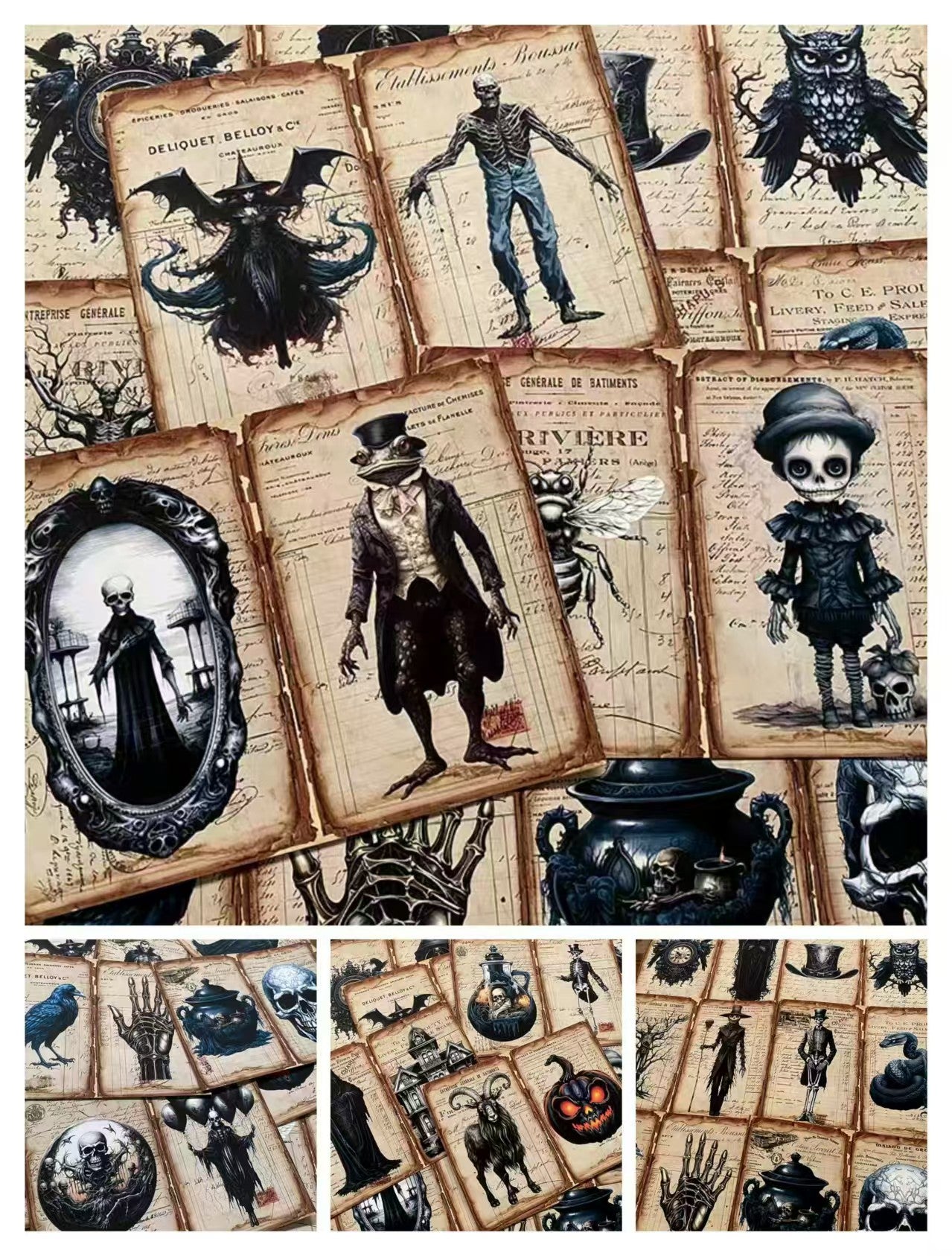 Autumn Halloween Dark Mystique journal supplies (paper packs)