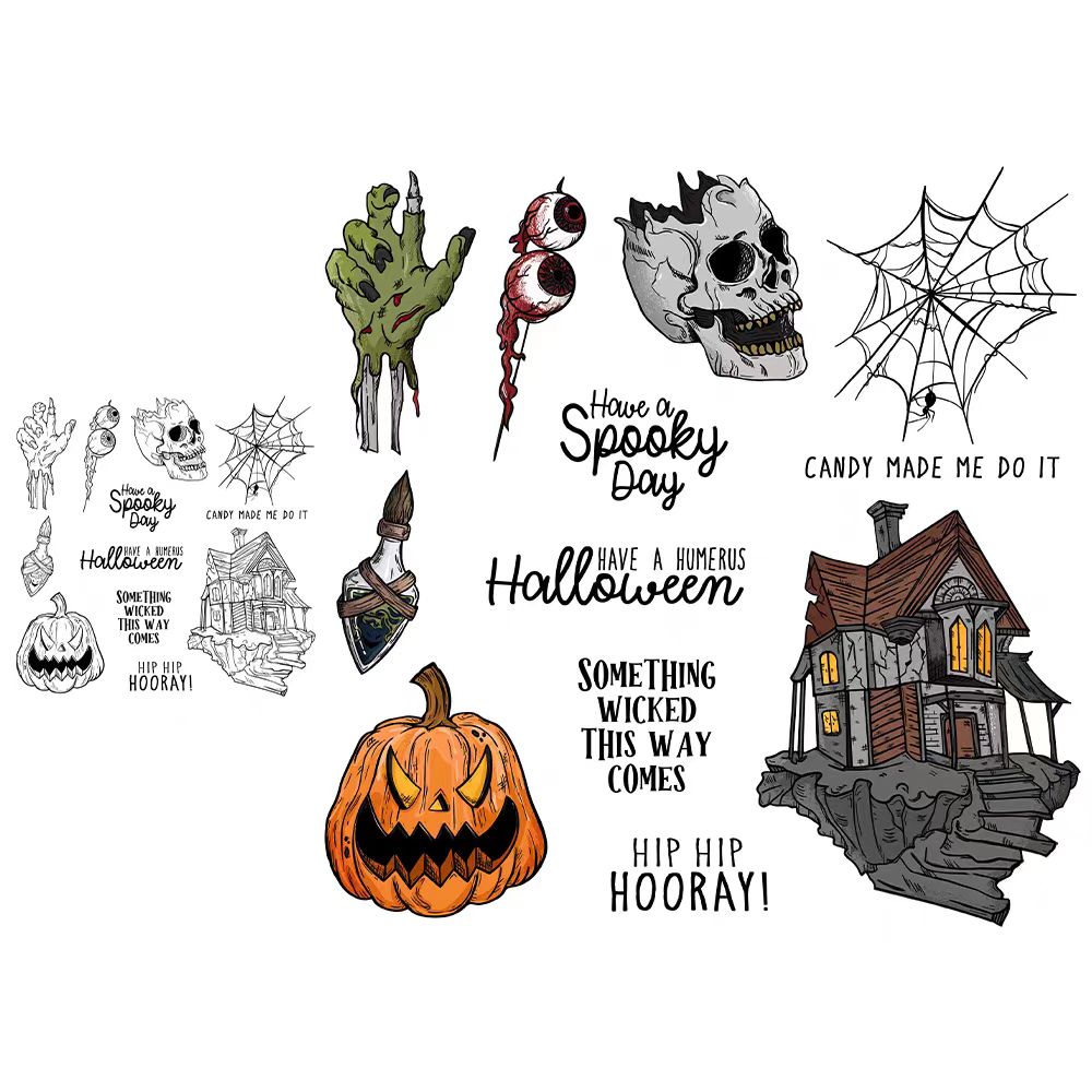 Autumn Halloween (clear stamp)