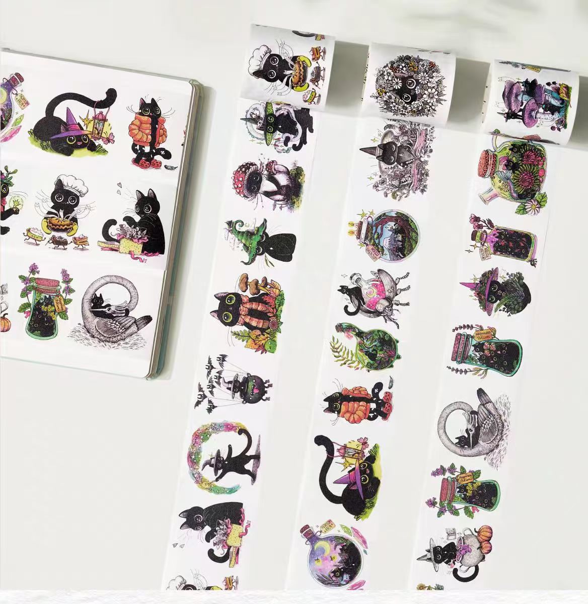 Journal washi tape (Halloween) 3 rolls (5m/roll)