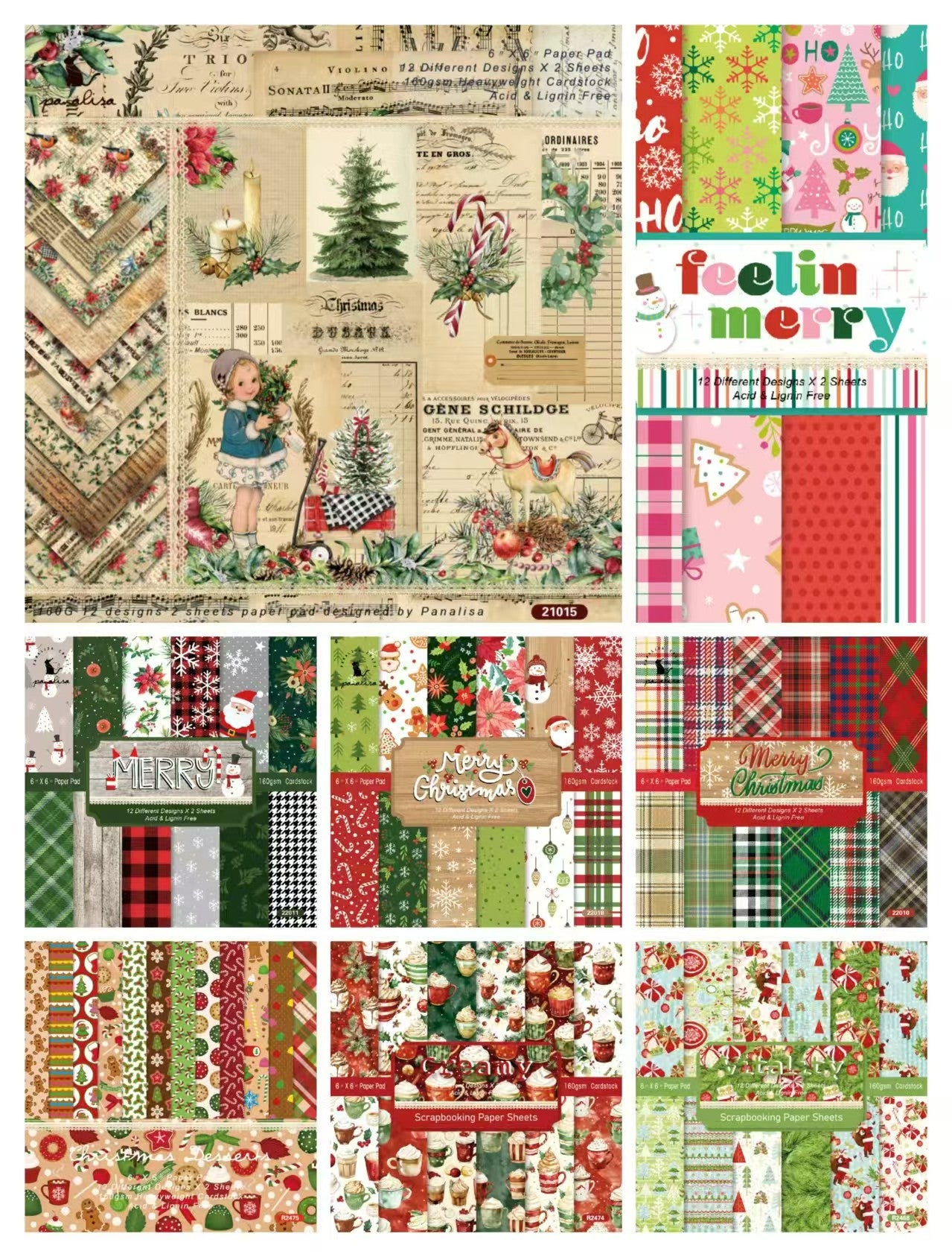 Christmas supplies （Paper packs）24sheets/pack