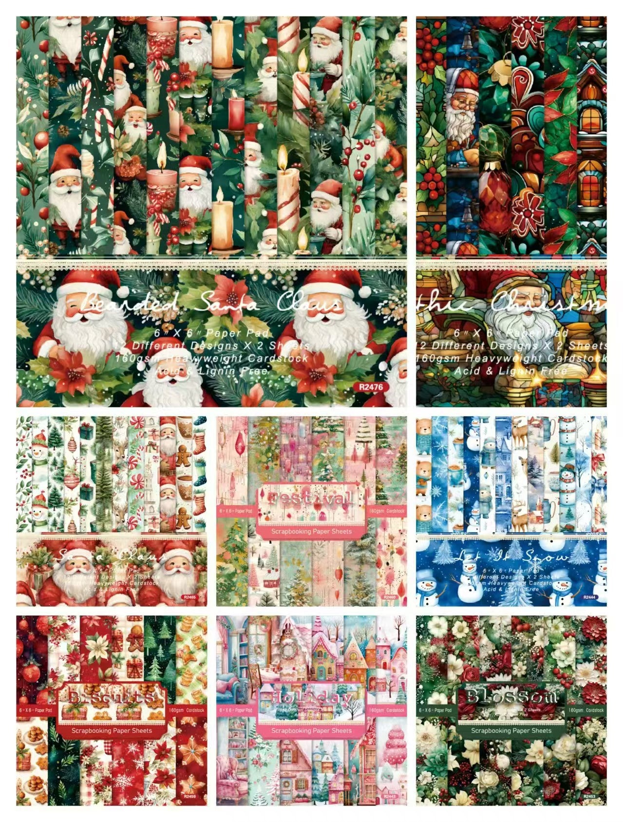 Christmas supplies （Paper packs）24sheets/pack