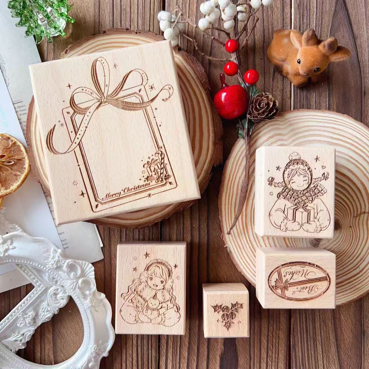 Wooden stamp (Christmas)