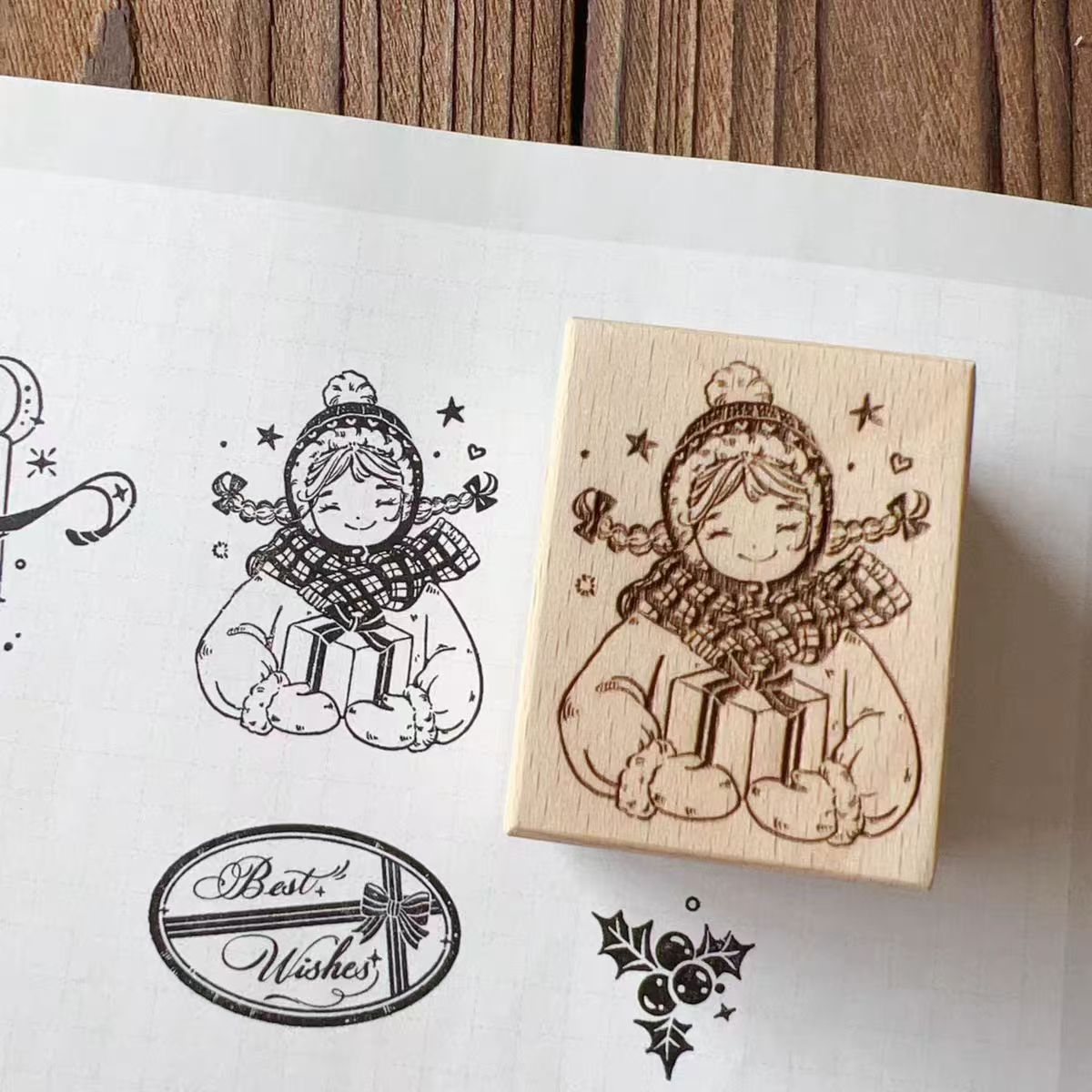 Wooden stamp (Christmas)