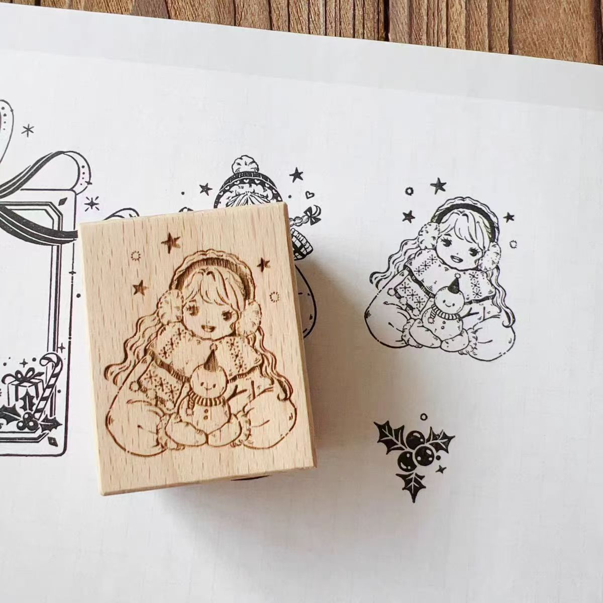 Wooden stamp (Christmas)