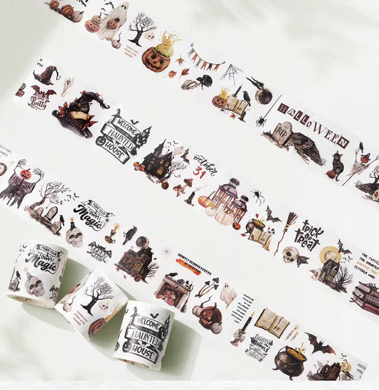 Journal washi tape (Halloween) 3 rolls (5m/roll)