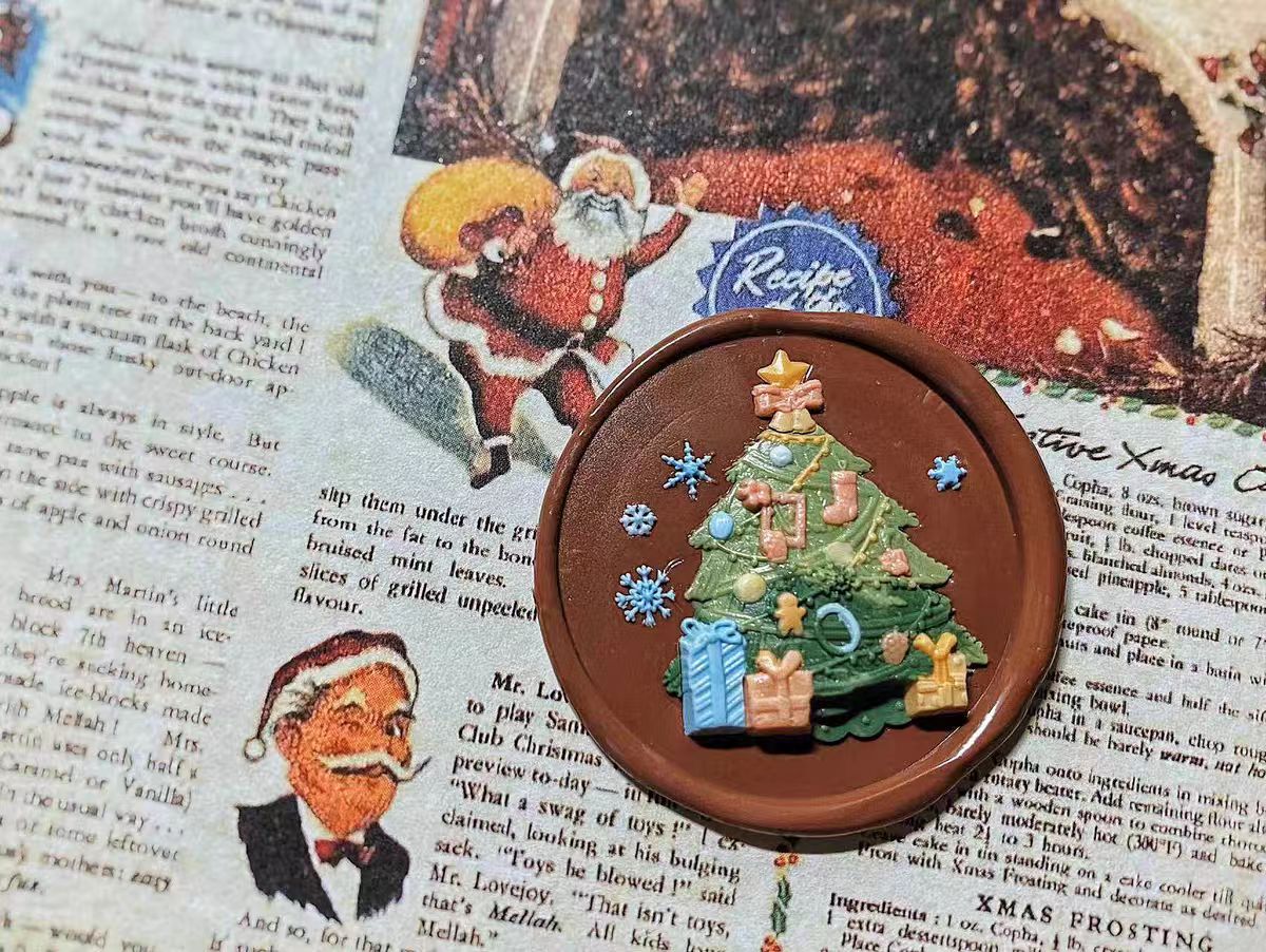 Wax seal Copper head seal (Christmas)