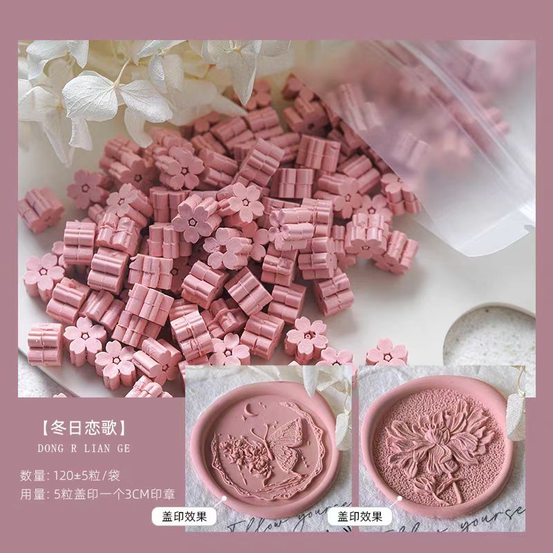 Sealing Wax Cherry blossoms Shape (about 120 capsules/pack)