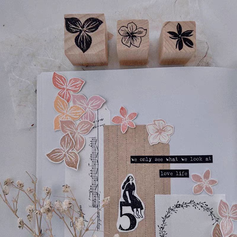 Wooden stamp (flower)