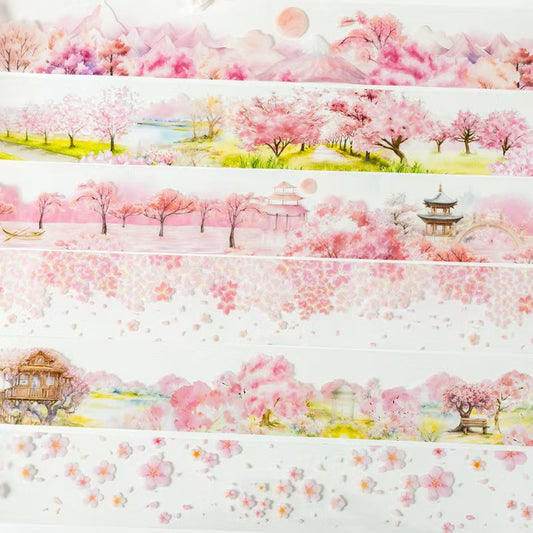 Journal PET tape (Cherry blossoms)2m/roll