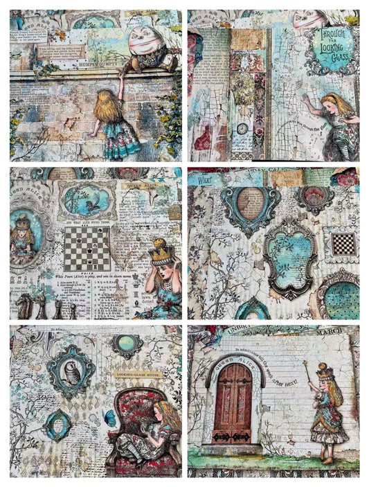 Journal paper packs (Alice) 10pcs/28.5*20cm