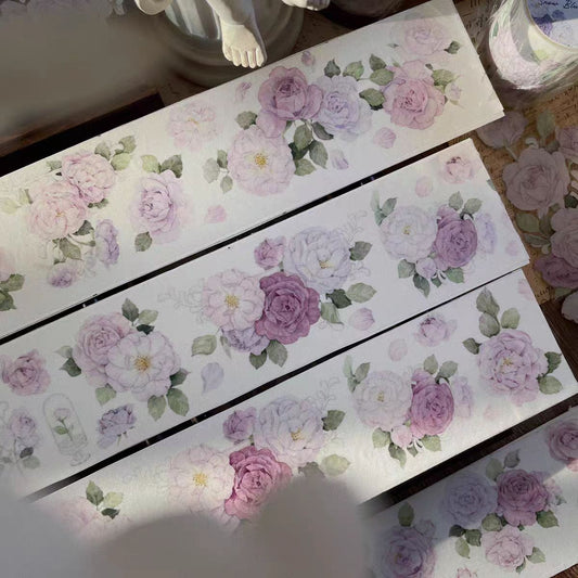 Journal tape (Purple flower) 5 meters/roll