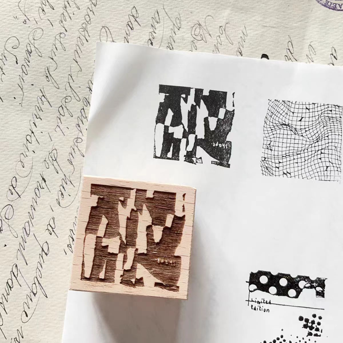 Wooden stamps (3.5cm*3.5cm)