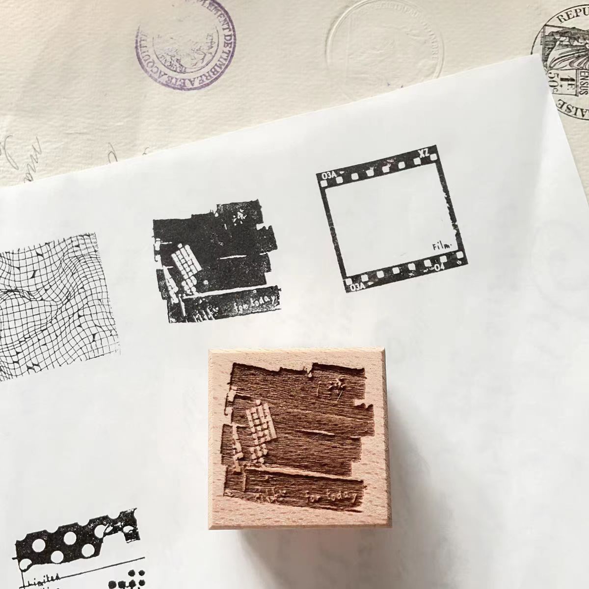 Wooden stamps (3.5cm*3.5cm)