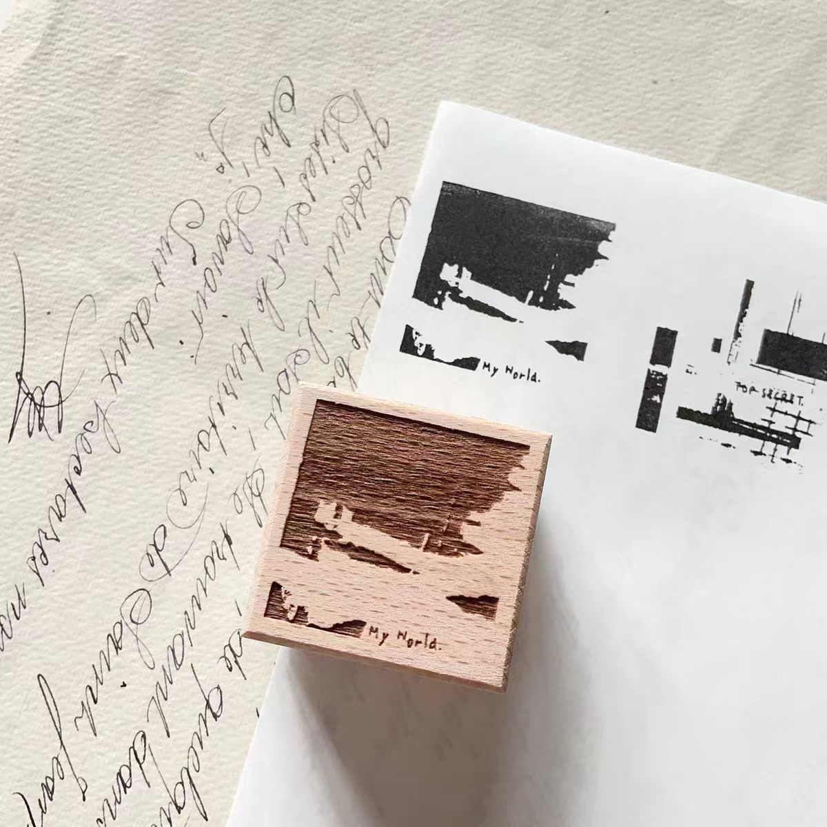 Wooden stamps (3.5cm*3.5cm)