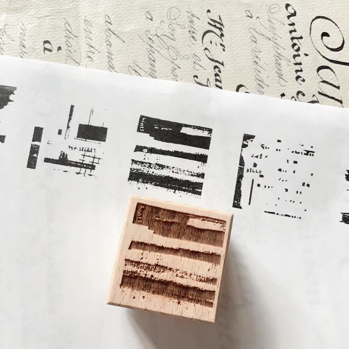 Wooden stamps (3.5cm*3.5cm)