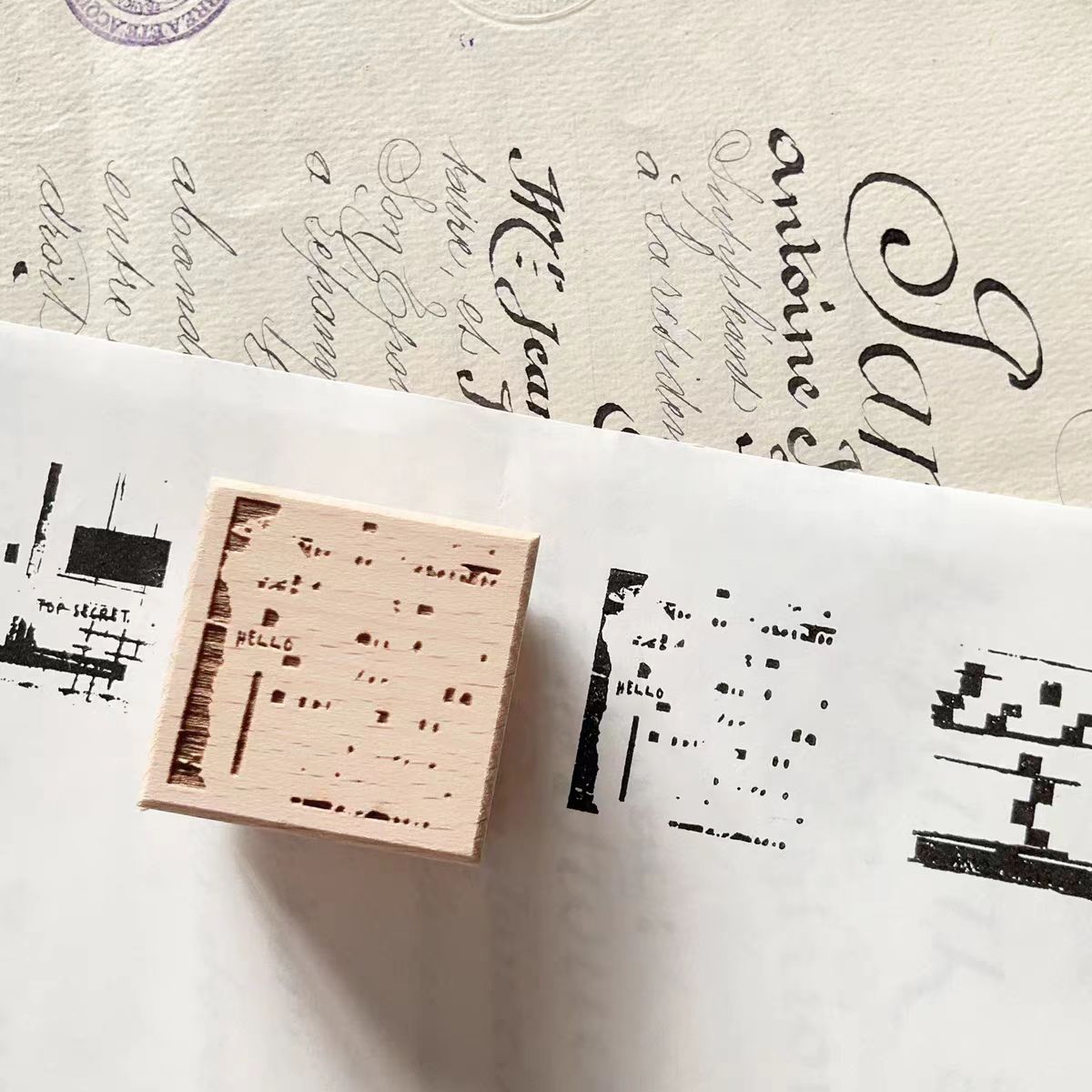 Wooden stamps (3.5cm*3.5cm)