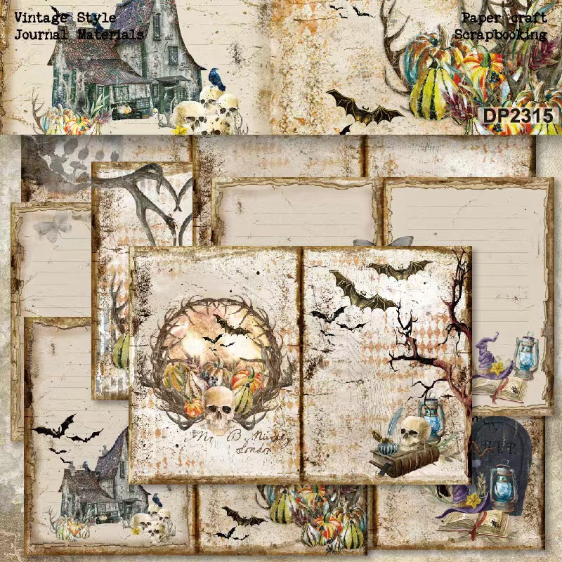 Autumn Halloween Dark Mystique journal supplies