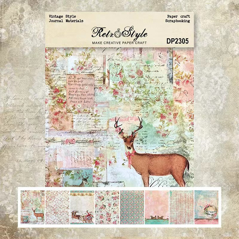 A5 scrapbook journal background papers