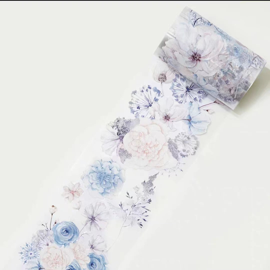 Blue and White Flower Tape (5 meters)