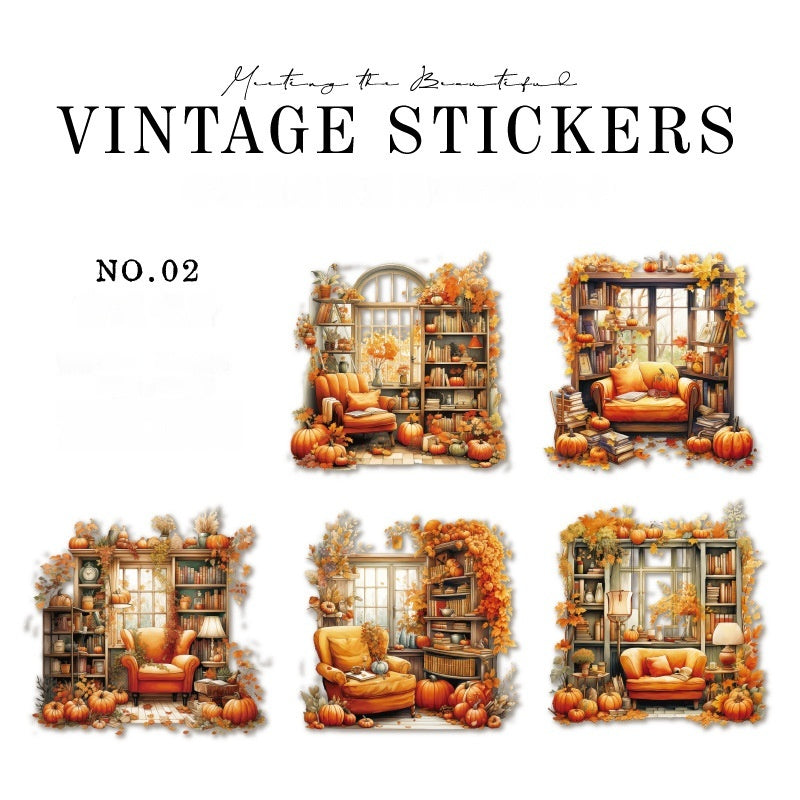 Journal Retro Stickers (Fragmentary Corner Series)