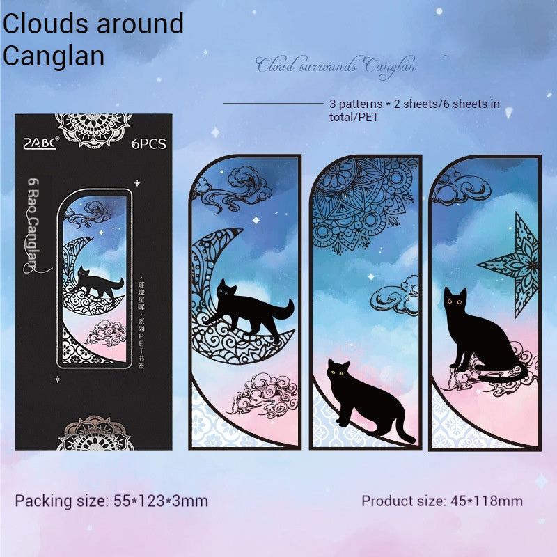 Journal PET Bookmarks Pack (Cat Bookmarks)