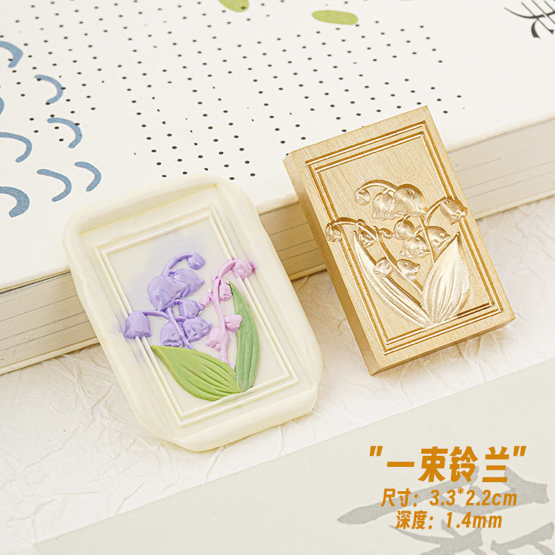 Embossed flower Seal DIY Decorative Stamps