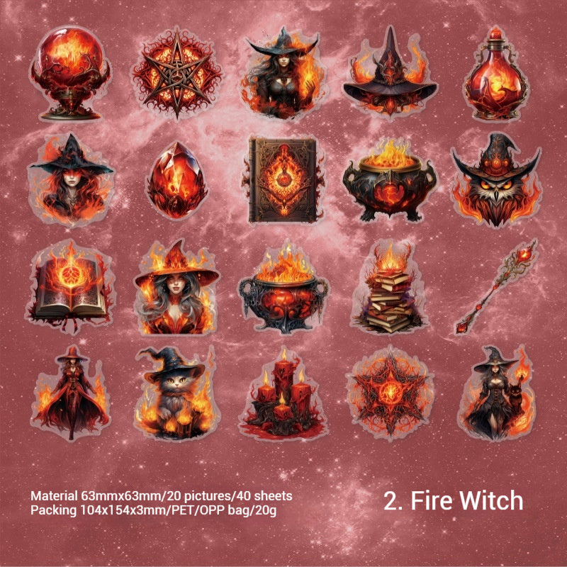 Journal Sticker Pack(Witch Magic Series)