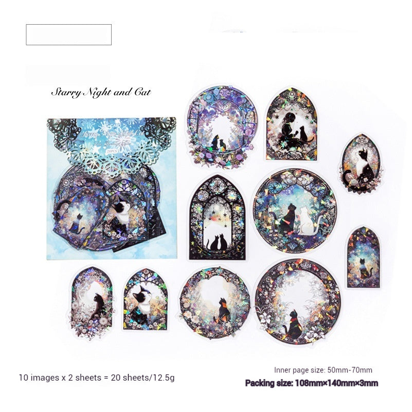 Journal Sticker Pack ( Ice Crystal Lace Dream Series）