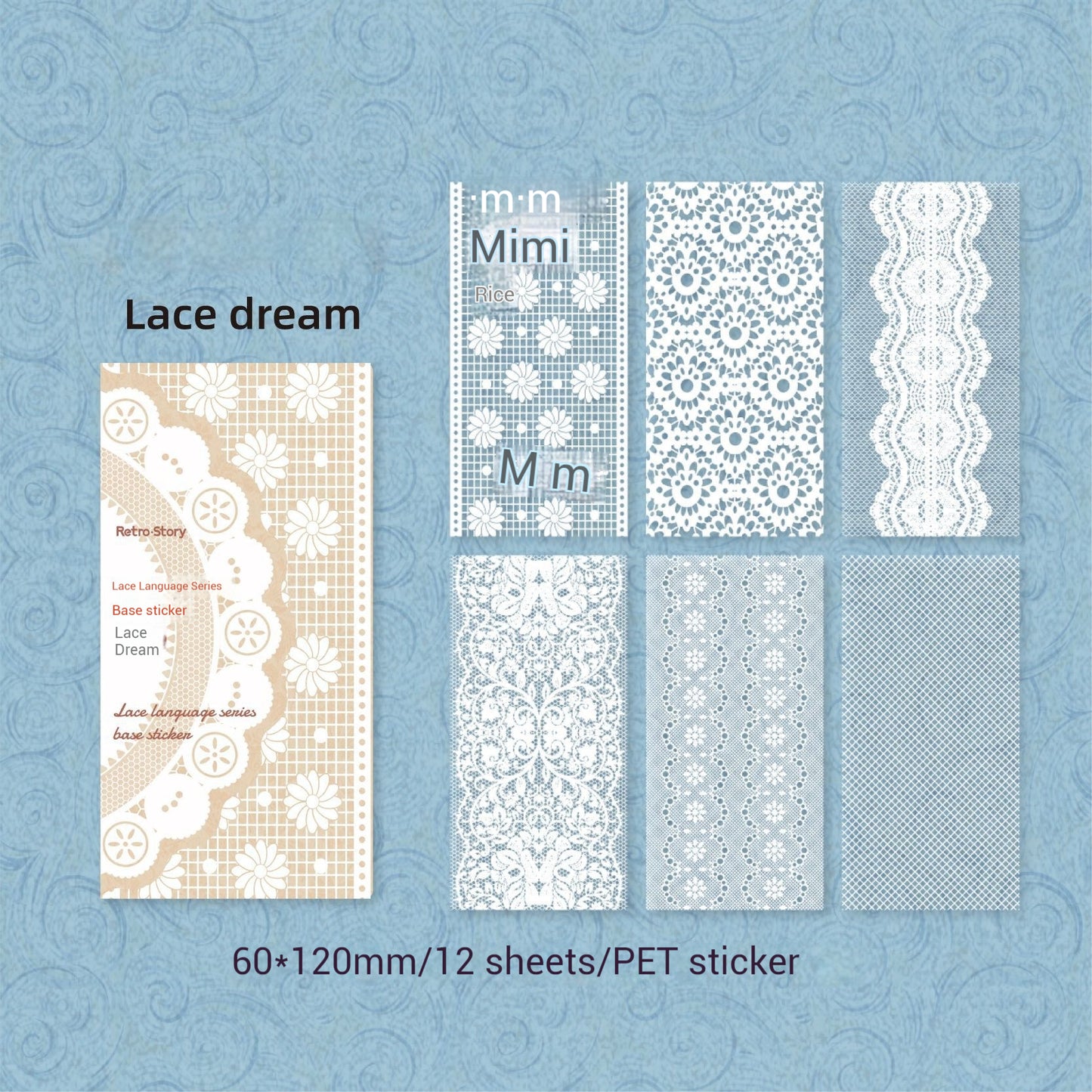 Journal Sticker(Lace Language Series)