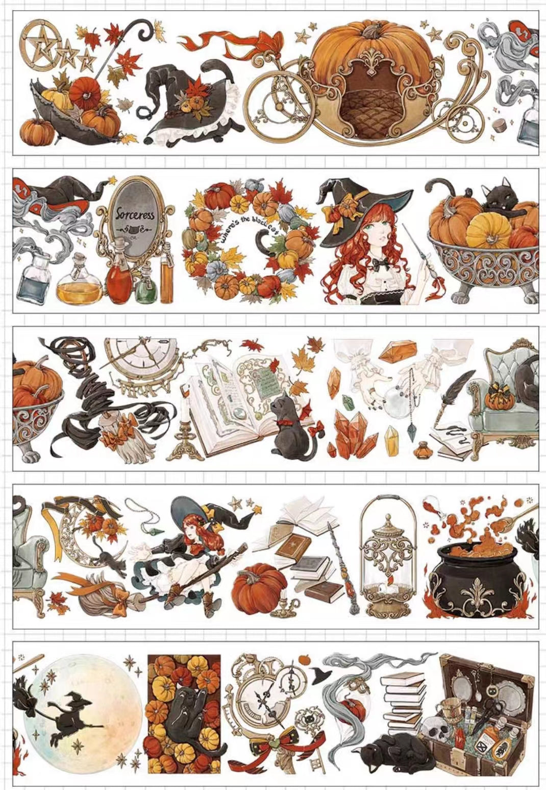 Autumn Halloween Dark Mystique journal supplies