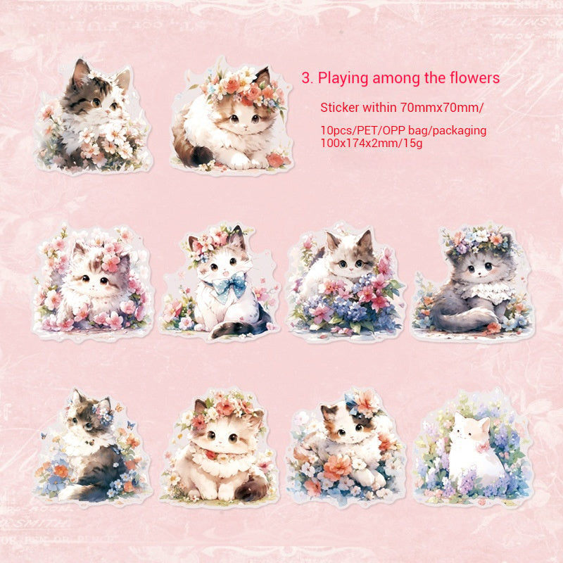 Journal Sticker Pack (PET Rabbit and Cats）