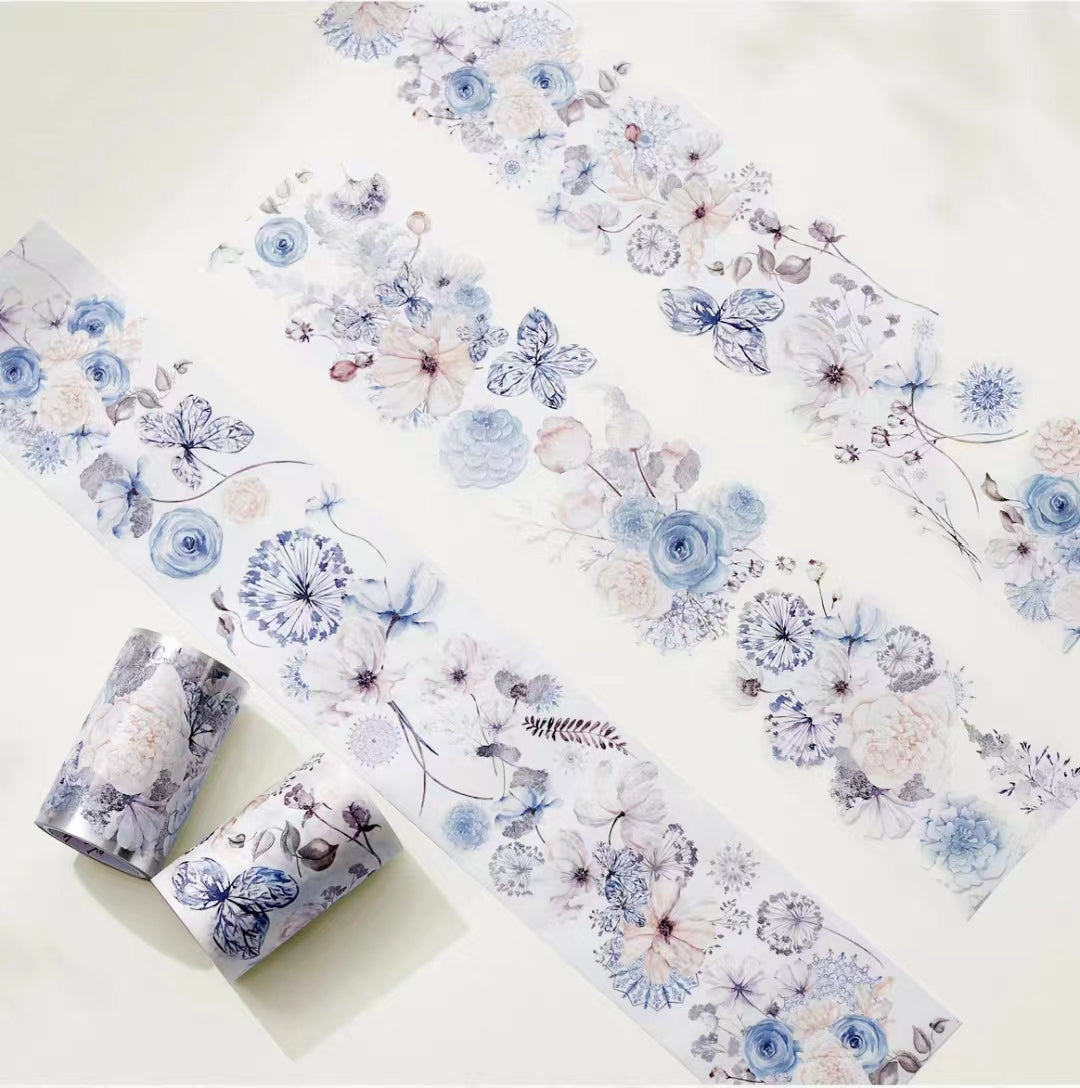 Blue and White Flower Tape (5 meters)