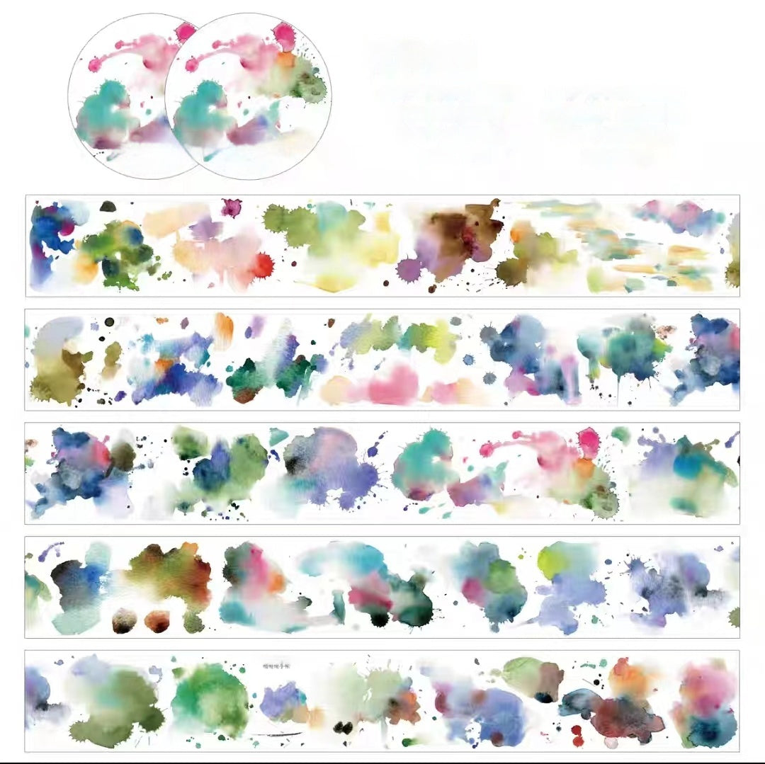 Journal tape (Painted color blocks）5 meters/roll