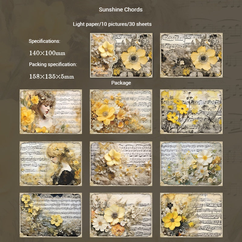 Journal Paper Pack (Flower Melody Theme）