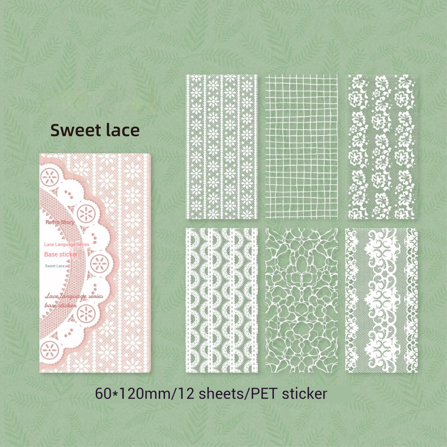 Journal Sticker(Lace Language Series)