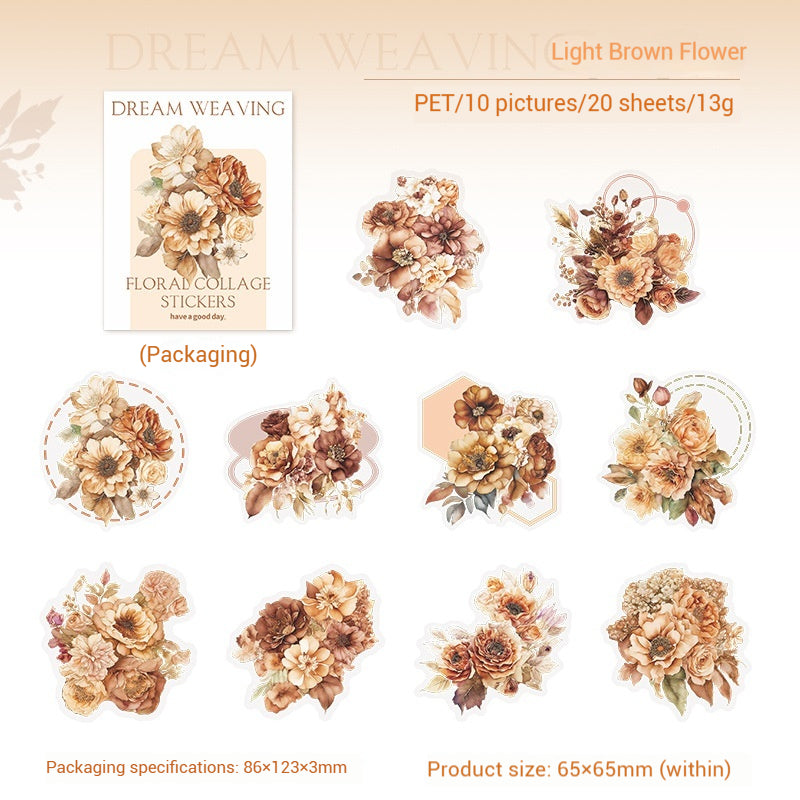 Journal Sticker Pack (PET Flowers Series)