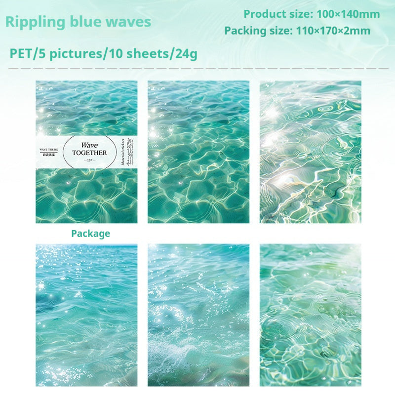 Journal Sticker(Ocean Wave Theme)